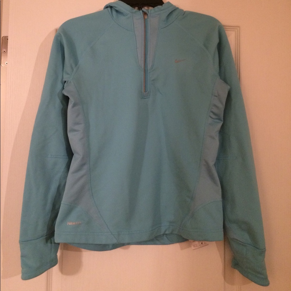 NikeFIT hooded running shirt.